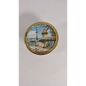 DOCTOR ZHIVAGO LARA'S THEME REUGE SMALL MUSIC BOX WIND UP ROUND CLEAR CASE WORKS